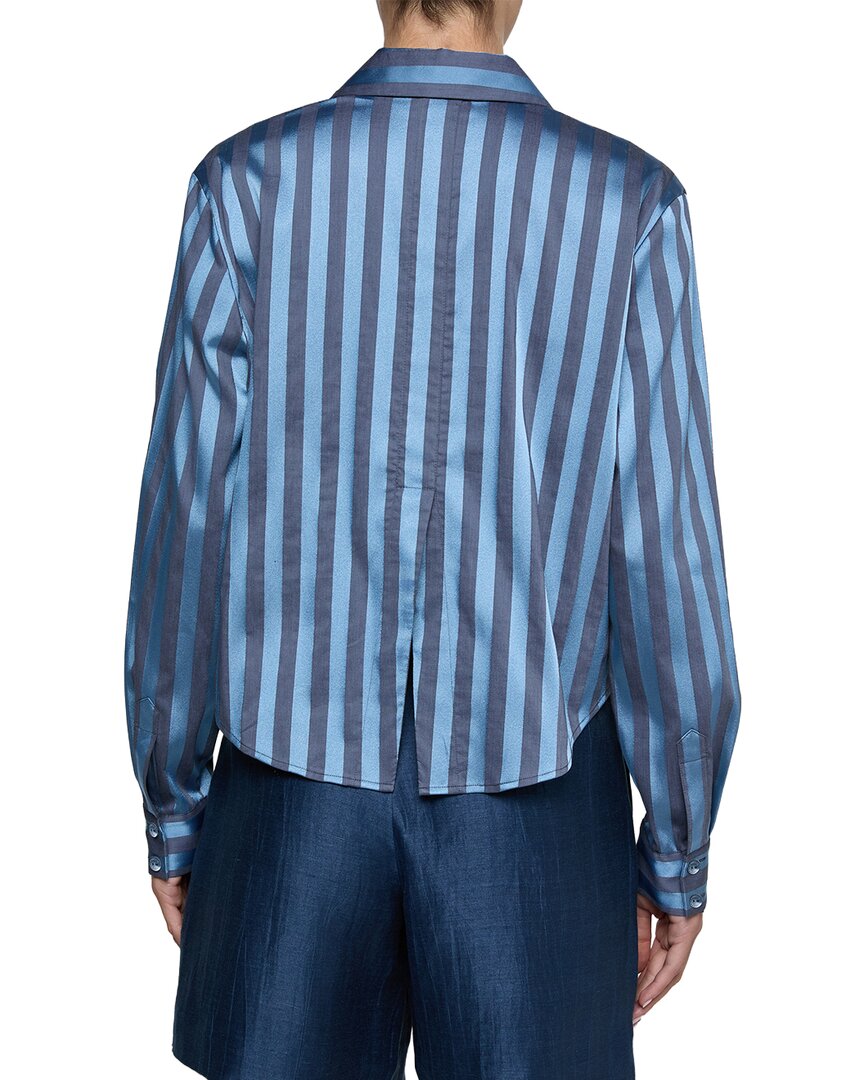 L’Agence Cosette Crop Hi Low Shirt