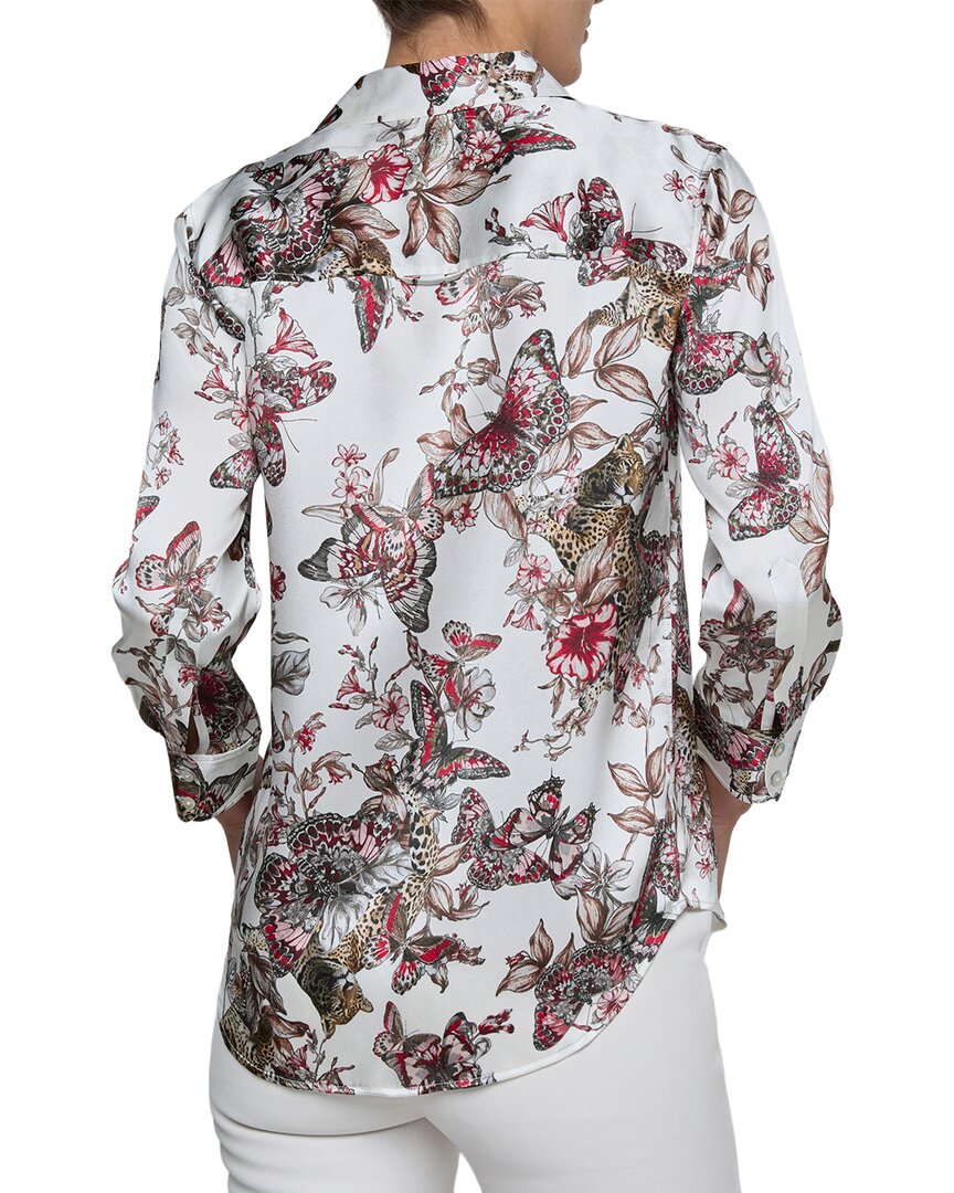 L’Agence Dani 3/4 Sleeve Silk Blouse