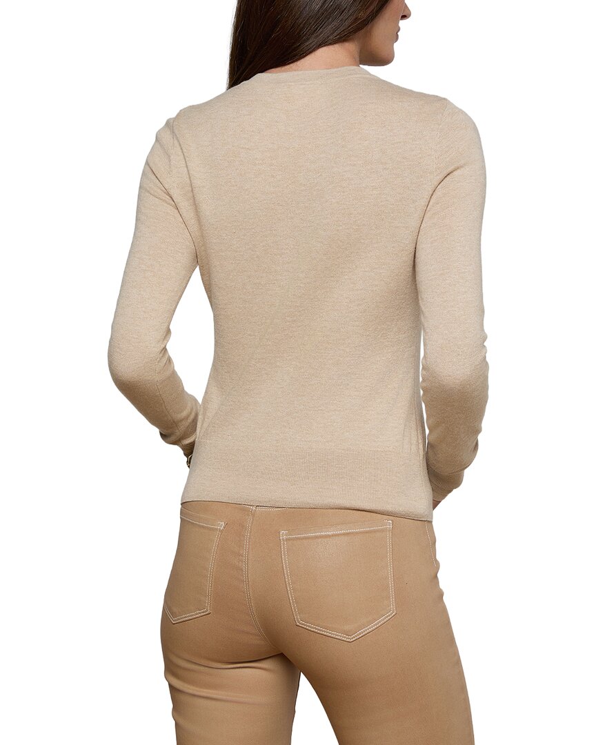 L’Agence Ronda Knit Henley Wool-Blend Pullover
