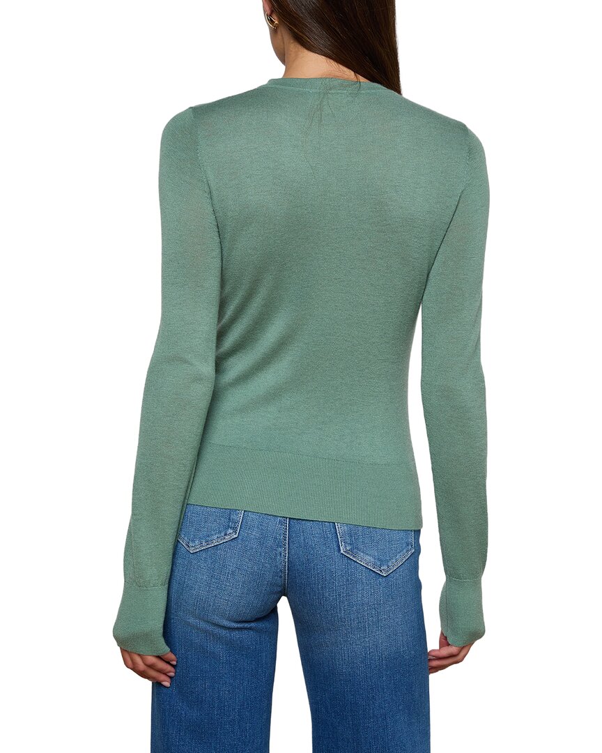 L’Agence Ronda Knit Henley Wool-Blend Pullover