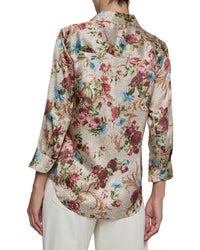 L’Agence Dani 3/4 Sleeve Silk Blouse