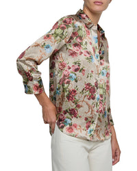 L’Agence Dani 3/4 Sleeve Silk Blouse