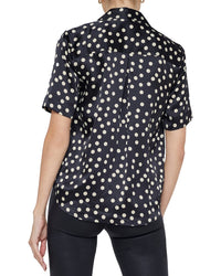 L’Agence Ellah Short Sleeve Silk Blouse