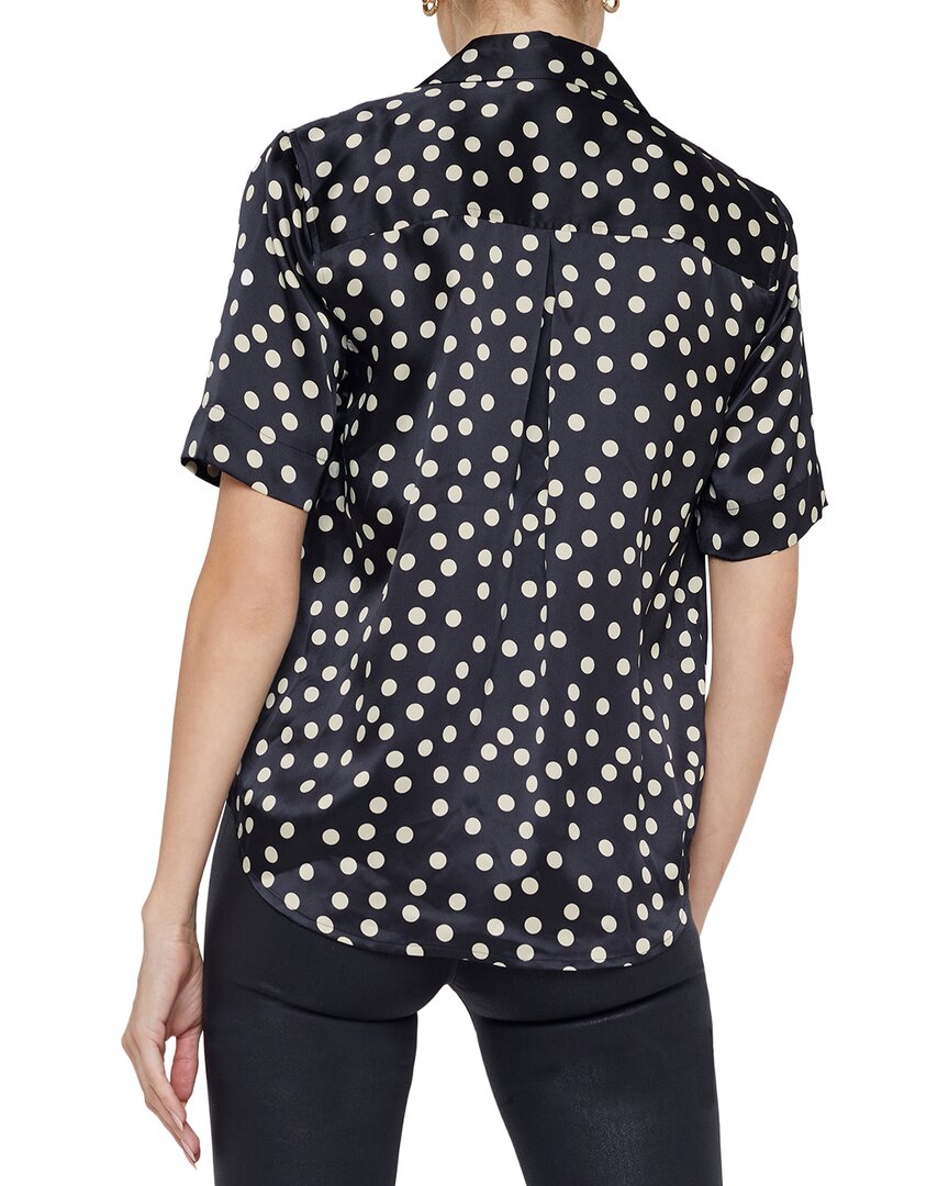 L’Agence Ellah Short Sleeve Silk Blouse