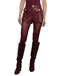 L’Agence Dionne Faux Leather Short