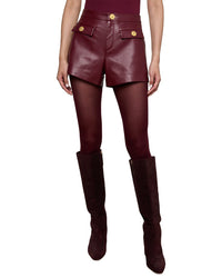 L’Agence Dionne Faux Leather Short