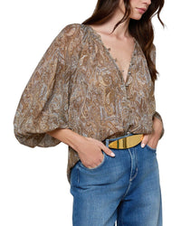 L’Agence Teagan Dolman Sleeve Blouse