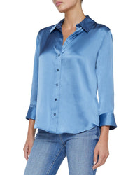 L’Agence Dani 3/4 Sleeve Silk Blouse