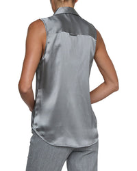 L’Agence Emmy Sleeveless Silk Blouse