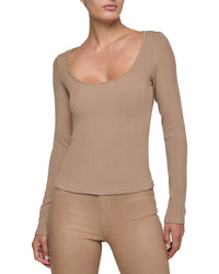 L’Agence Vanya Scoop Neck Top