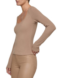 L’Agence Vanya Scoop Neck Top