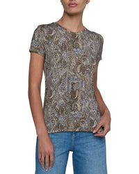 L’Agence Ressi Crew Ditsy Paisley Top