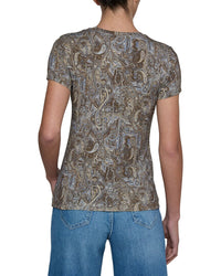 L’Agence Ressi Crew Ditsy Paisley Top