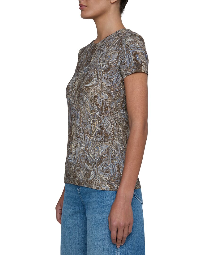 L’Agence Ressi Crew Ditsy Paisley Top