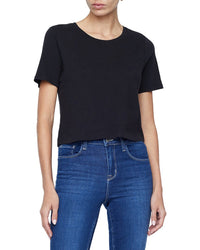 L’Agence Donna Crop Crew Neck T-Shirt