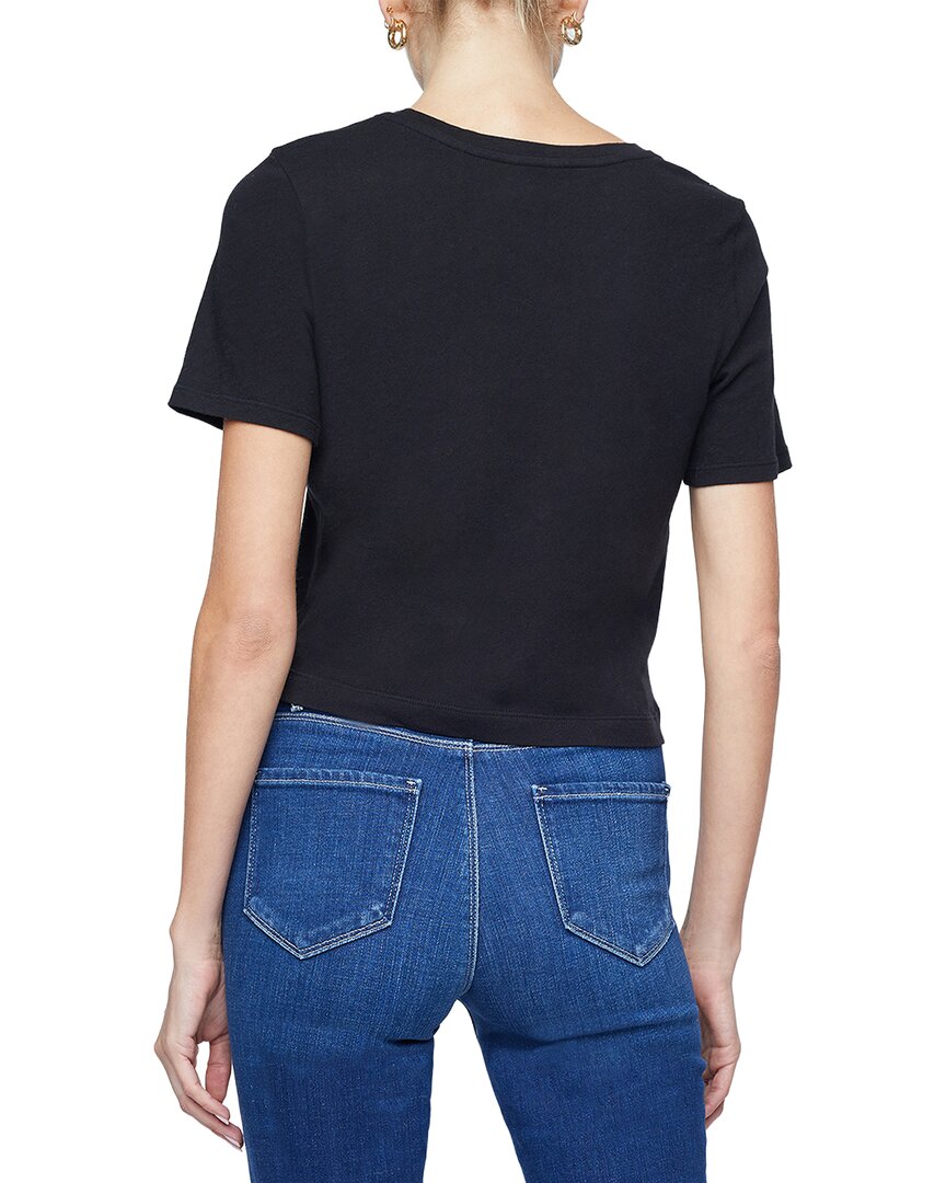 L’Agence Donna Crop Crew Neck T-Shirt