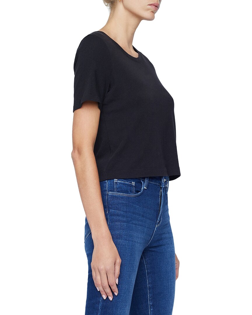 L’Agence Donna Crop Crew Neck T-Shirt