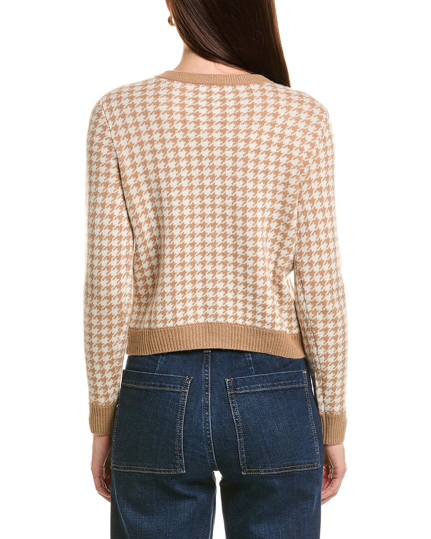 Bruno Magli Houndstooth Wool & Cashmere-Blend Cardigan