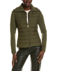 Moncler Padded Wool Zip Cardigan