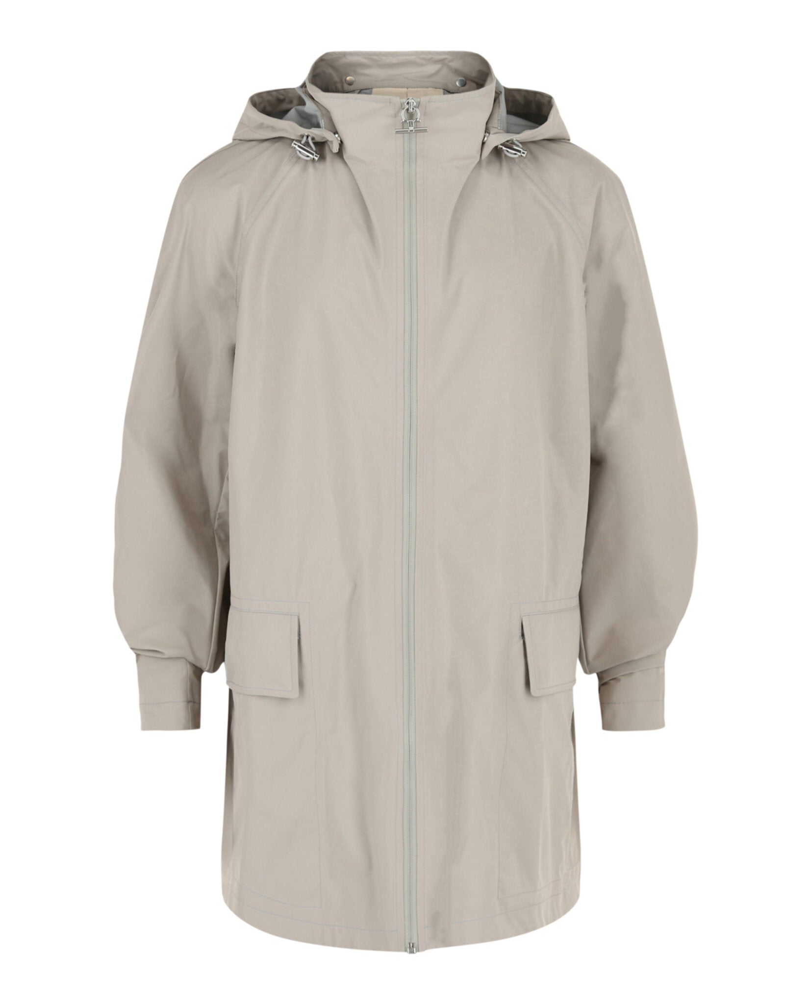 Ferragamo Mens Hooded Gancini Rain Jacket