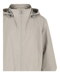Ferragamo Mens Hooded Gancini Rain Jacket