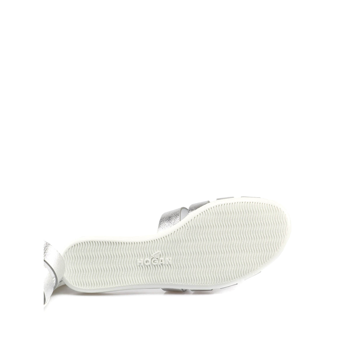 Hogan Flat Metallic Sandals