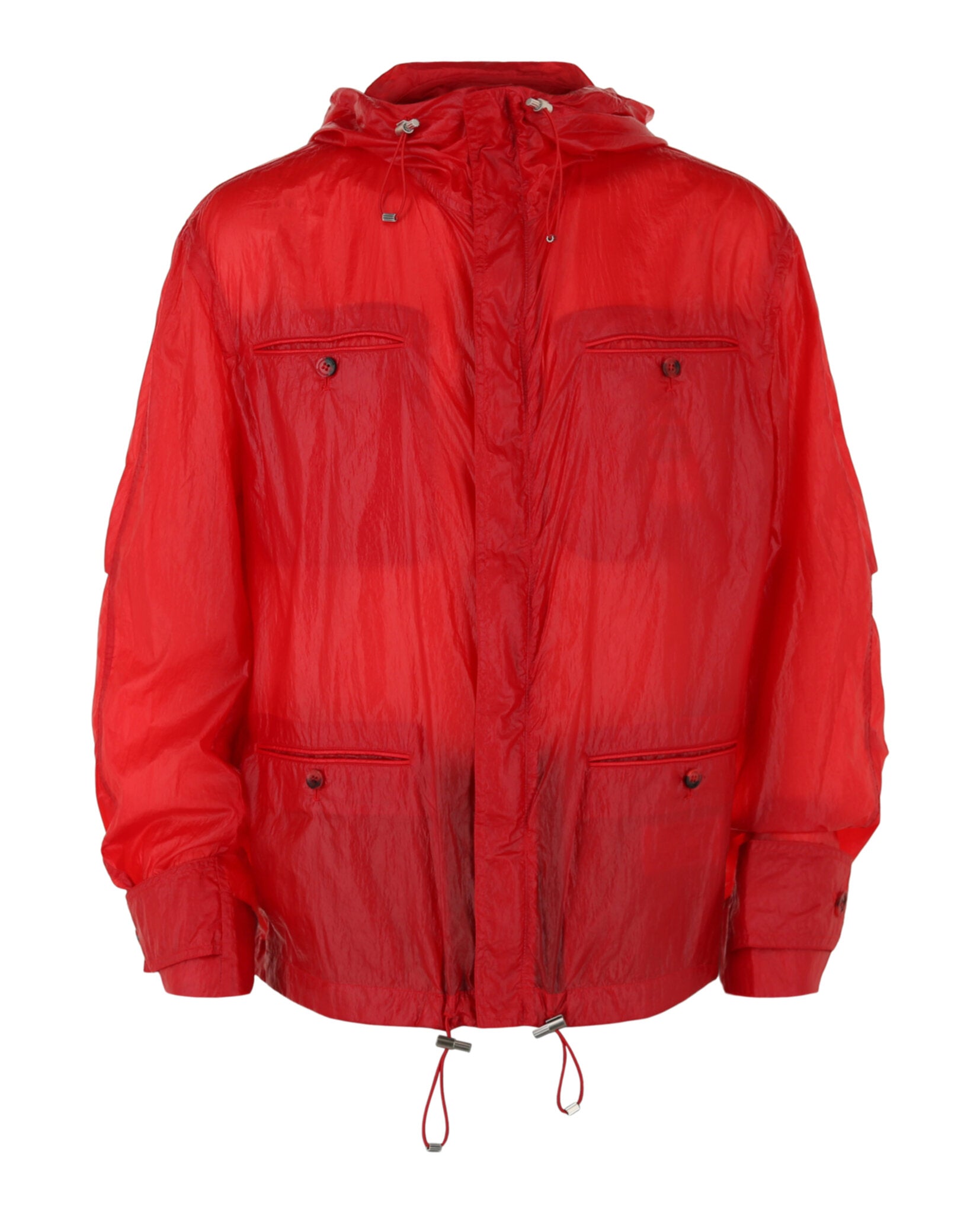 Ferragamo Mens Hooded Windbreaker Jacket