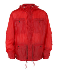 Ferragamo Mens Hooded Windbreaker Jacket