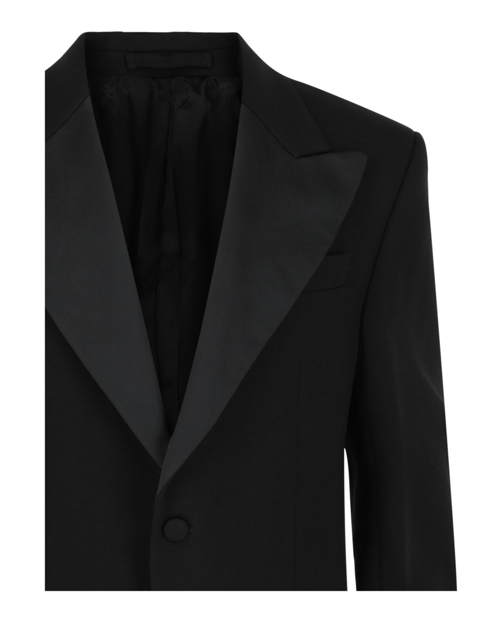 Ferragamo Mens Silk Peaked Lapel Blazer