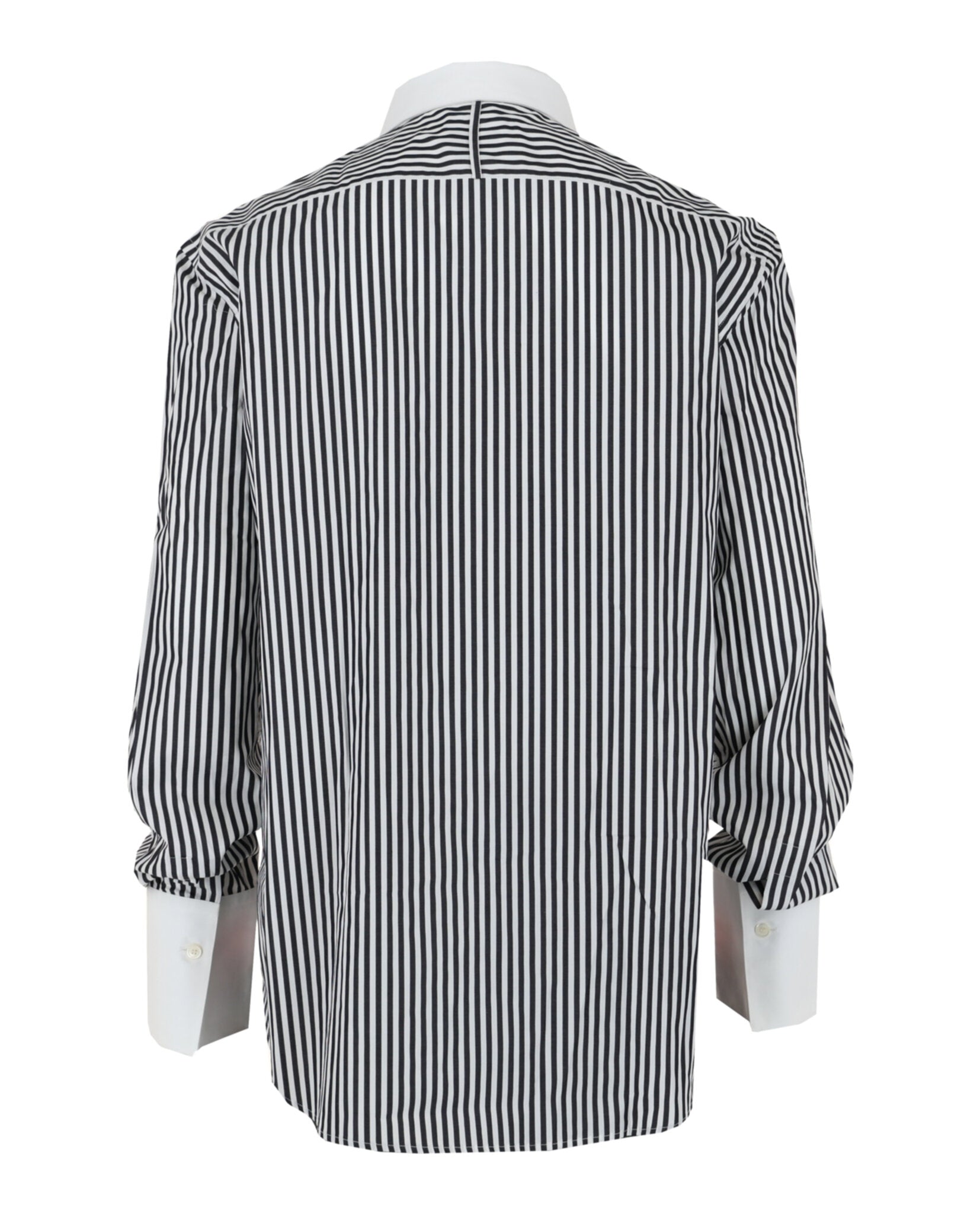 Ferragamo Mens Striped Long Sleeve Dress Shirt