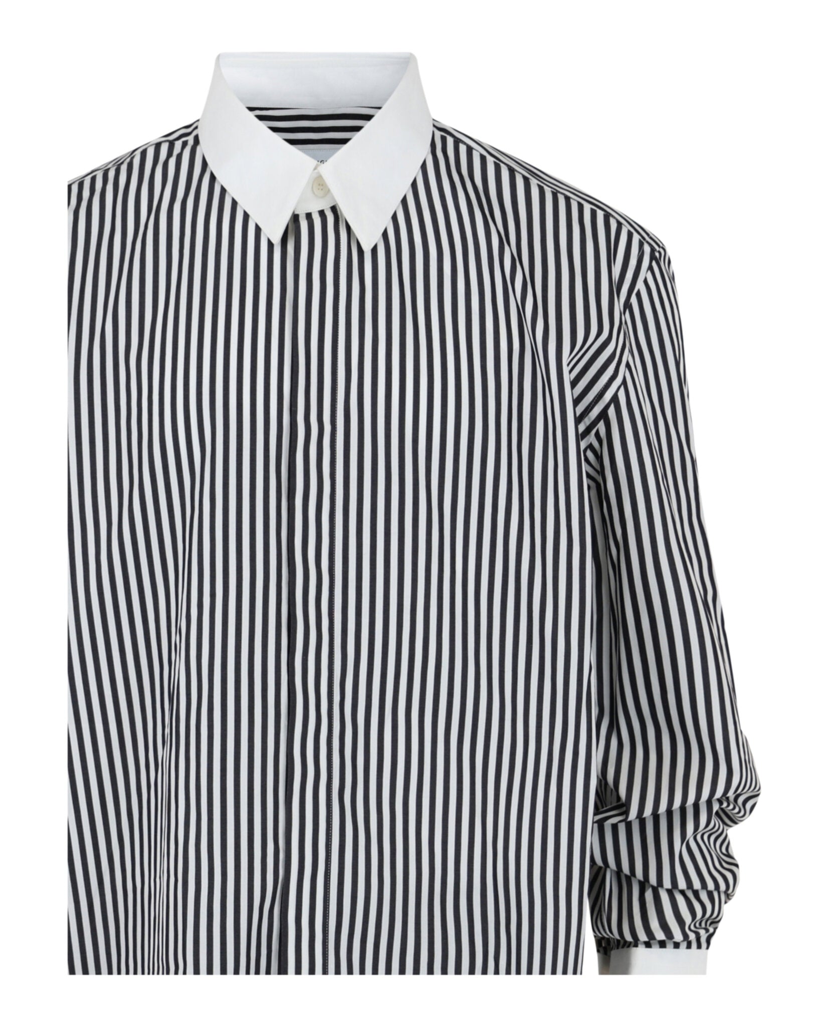 Ferragamo Mens Striped Long Sleeve Dress Shirt