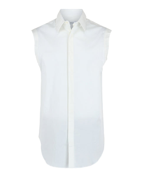 Ferragamo Mens Raw Cut Sleeveless Tuxedo Shirt – Bluefly