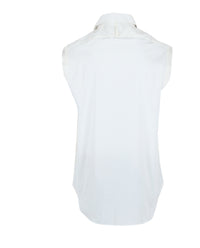 Ferragamo Mens Raw Cut Sleeveless Tuxedo Shirt