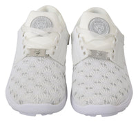 Philipp Plein Philipp Plein White Polyester Casual Sneakers Women's Shoes