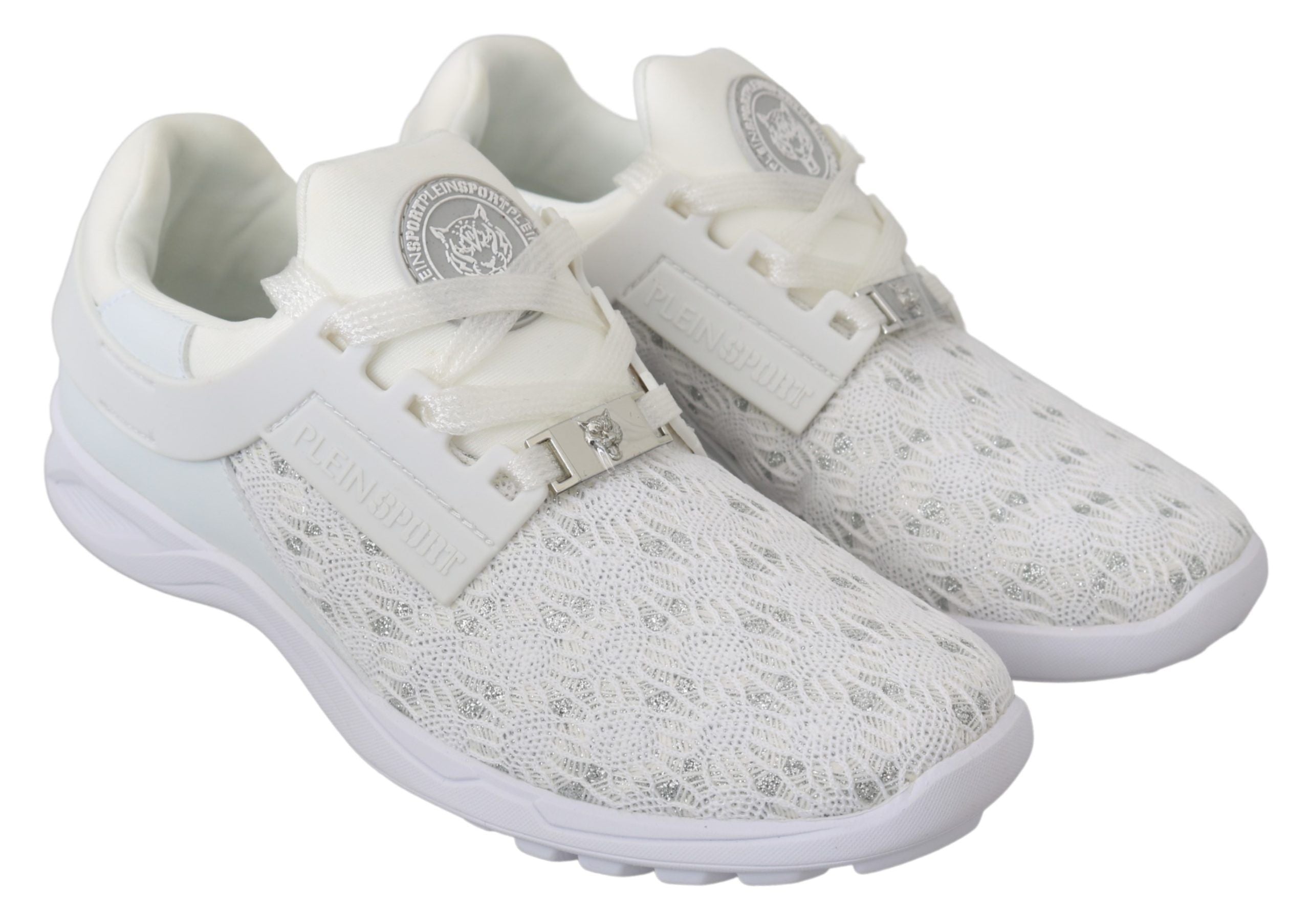 Philipp Plein Philipp Plein White Polyester Casual Sneakers Women's Shoes