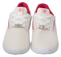 Philipp Plein Philipp Plein White Pink Polyester Becky Sneakers Women's Shoes