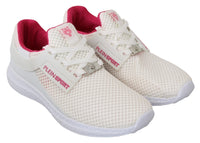 Philipp Plein Philipp Plein White Pink Polyester Becky Sneakers Women's Shoes