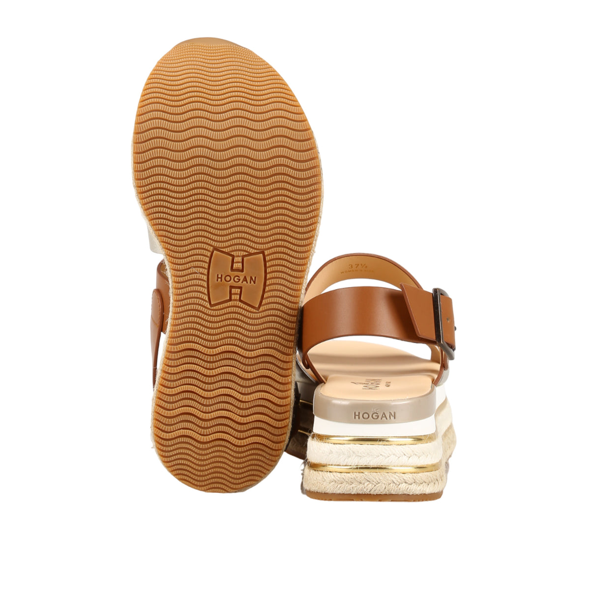 Hogan Panelled Platform Sandals
