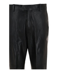 Ferragamo Mens Leather Mid-Rise Pants