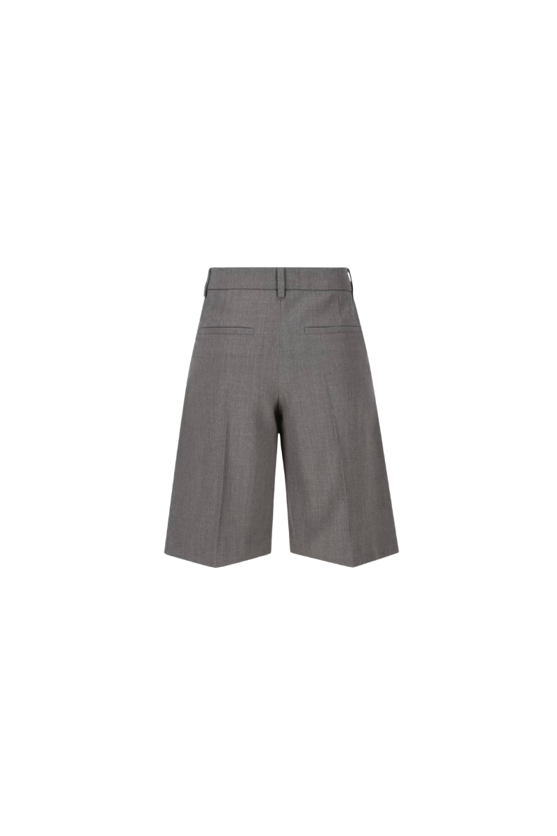 Valentino Garavani Valentino Wide-Leg Zip Casual Bermuda Shorts