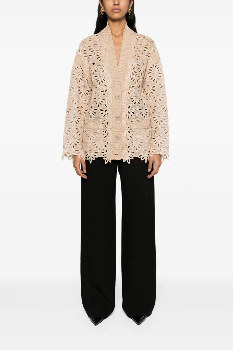 Valentino Garavani Valentino Garavani Silk Wide-Leg Pants In Black