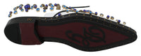 Dolce & Gabbana Dolce & Gabbana White Leather Crystals Dress Broque Women's Shoes