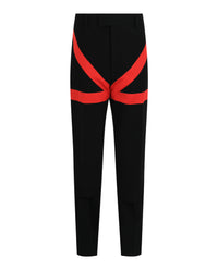 Ferragamo Mens Satin Striped Pants