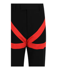 Ferragamo Mens Satin Striped Pants