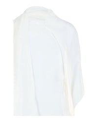 Ferragamo Womens Asymmetrical Shawl Blouse