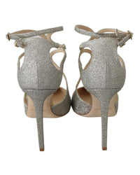 Jimmy Choo Love 100 Glitter Pumps - Silver