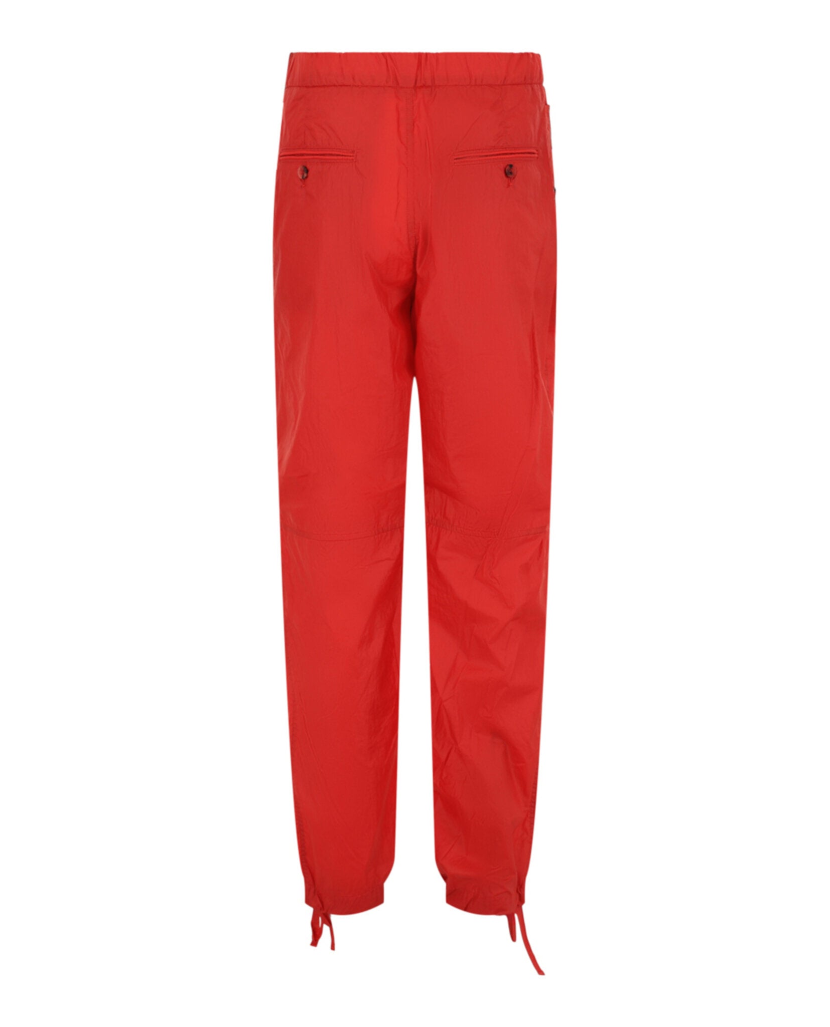 Ferragamo Mens Coated Drawstring Straight-Leg Pants
