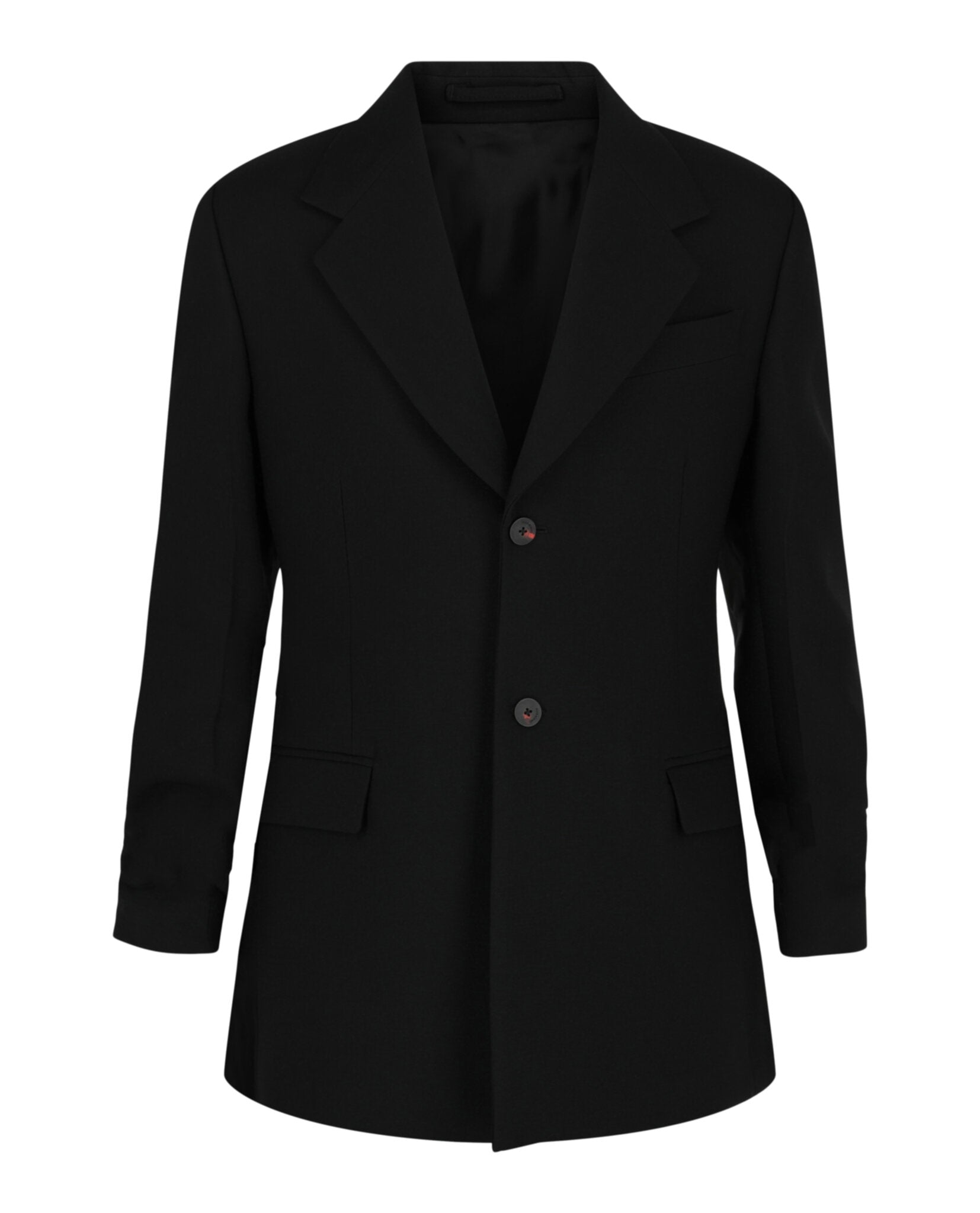 Ferragamo Mens Notched Lapel Wool Blazer