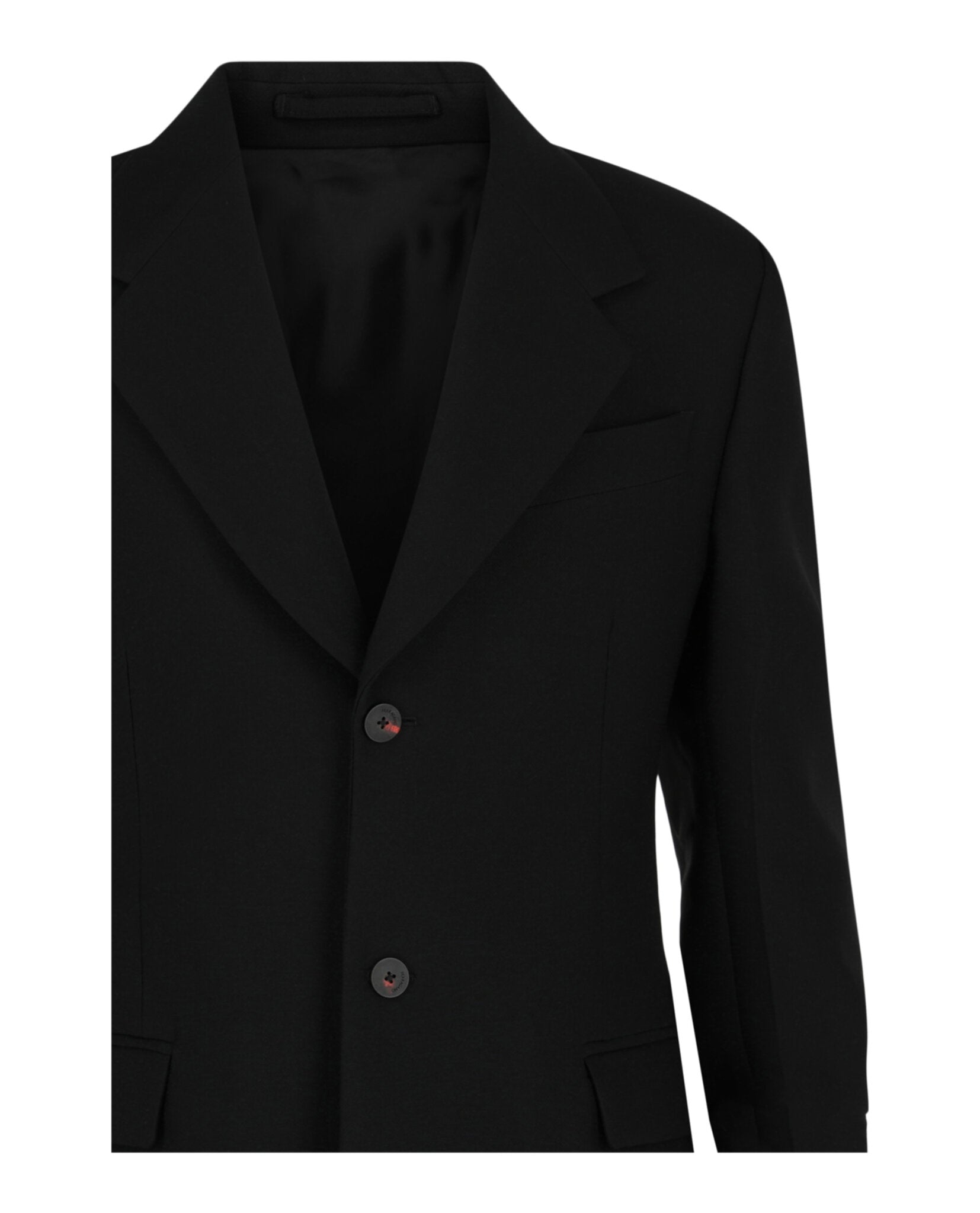 Ferragamo Mens Notched Lapel Wool Blazer