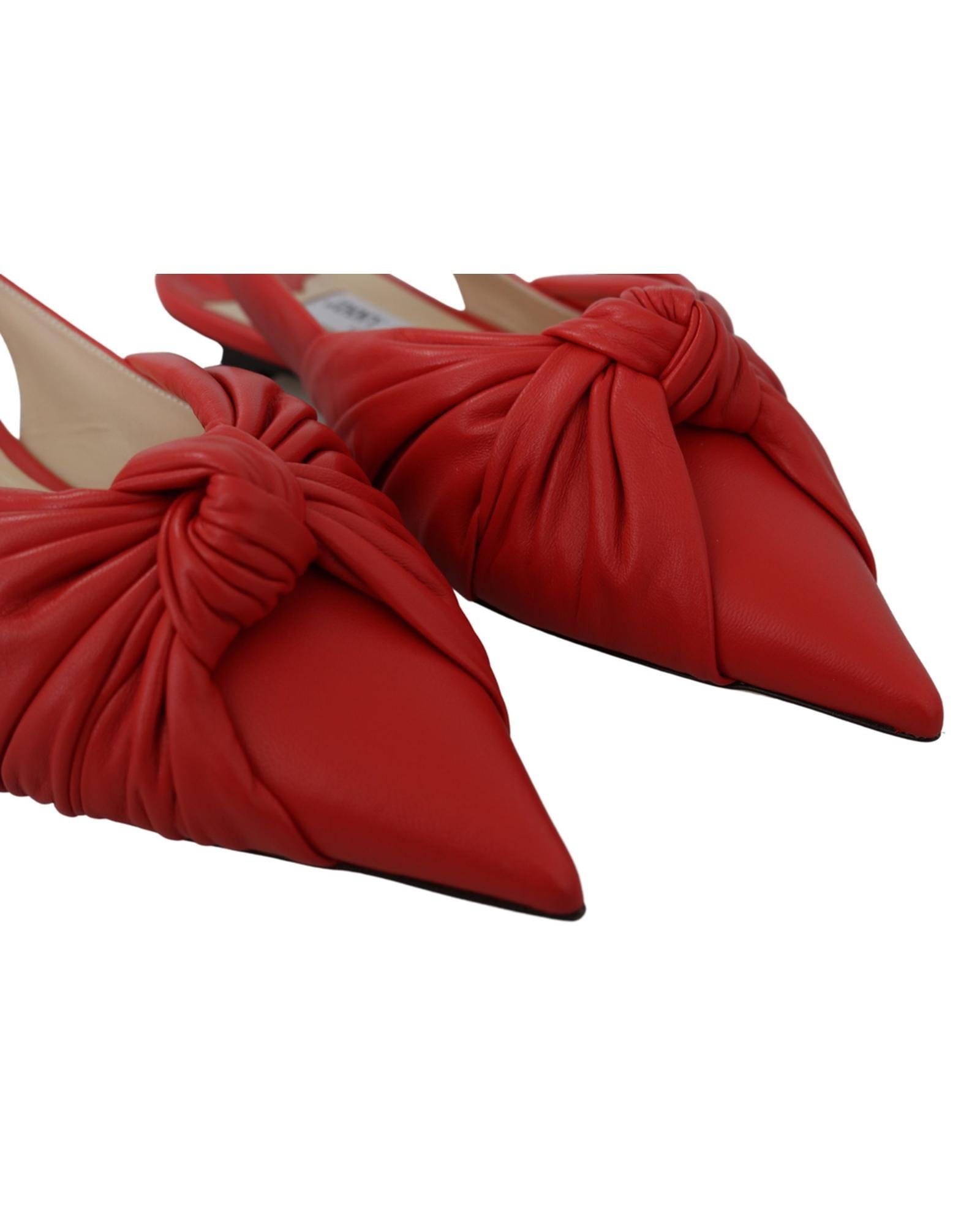 Jimmy Choo Leather Pointed Toe Flat Shoes18